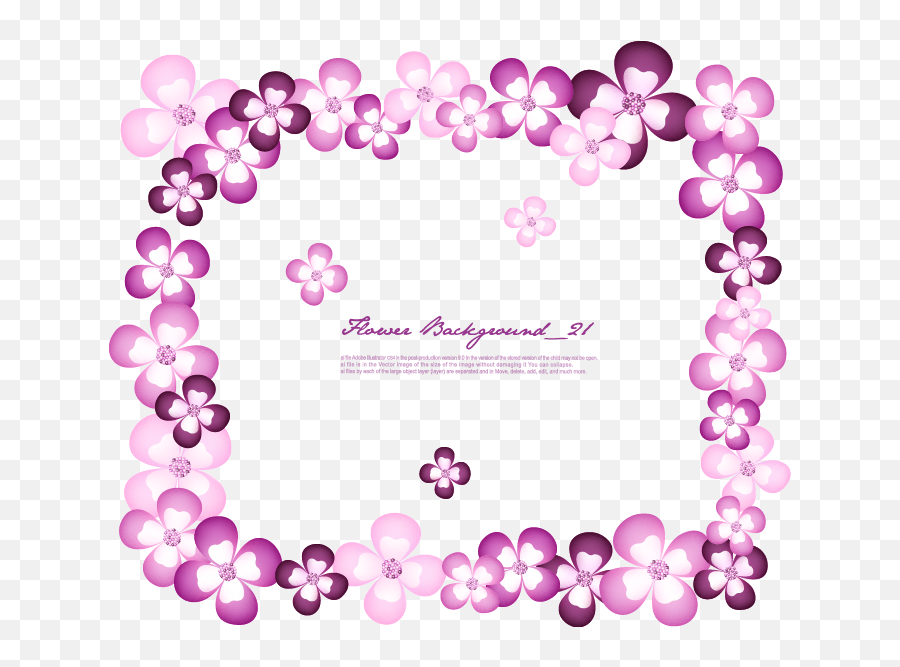 Download Purple Frame Flower Romantic Free Hd Image Hq Png - Flower,Purple Frame Png