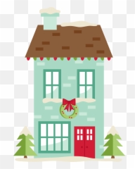 Mkcchristmas House Svg Silhouette - Png