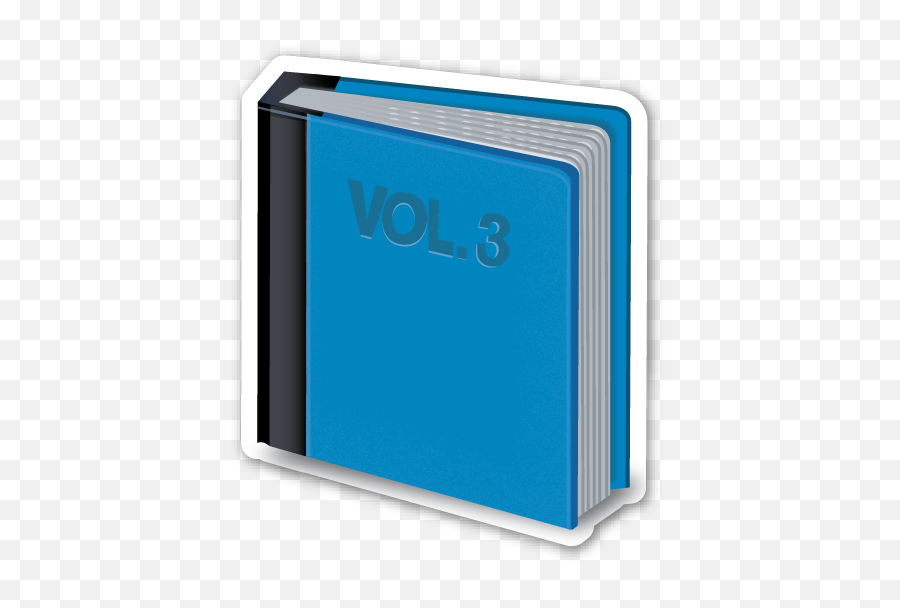 Download Blue Book - Volume 3 Emoji Png,Book Emoji Png