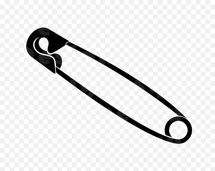 Black Safety Pin Png Hd Quality - Safety Pin Clip Art,Safety Pin Png
