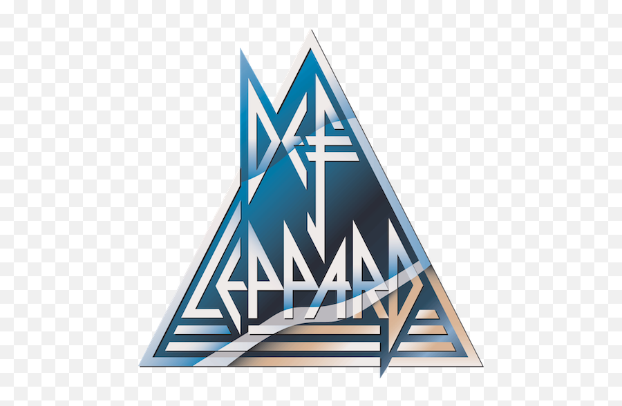 D2 Def Leppard Bandlogojukebox - Def Leppard Hello America Png,Triangle Logos