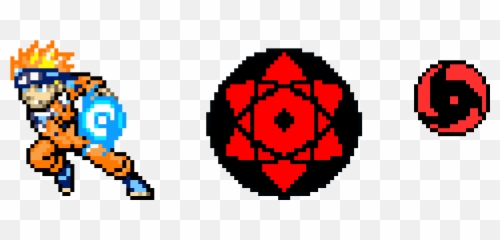 Pixel Art Naruto Rasengan - Minecraft Picel png