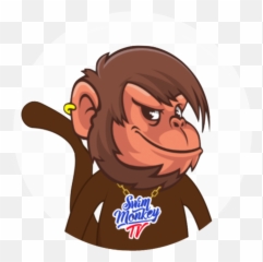 Swim Monkey Tv - Cartoon png