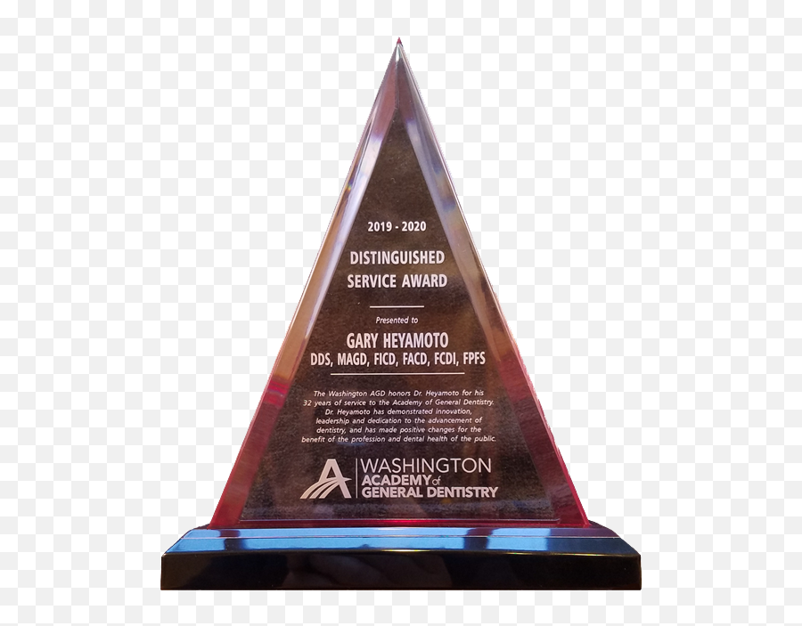 Gary E Heyamoto Dds - Professional Awards And Recognition Commemorative Plaque Png,Academy Award Png