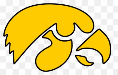 Transparent Iowa Hawkeye - University Of Iowa Logo Png,Hawkeye Png