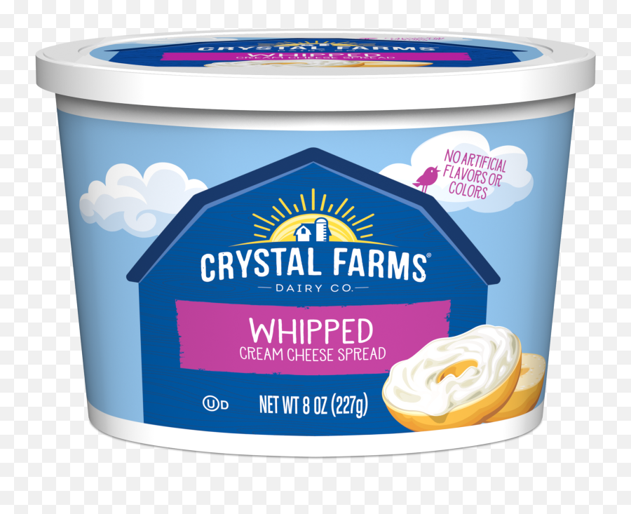 Whipped Cream Cheese From Crystal Farms Png