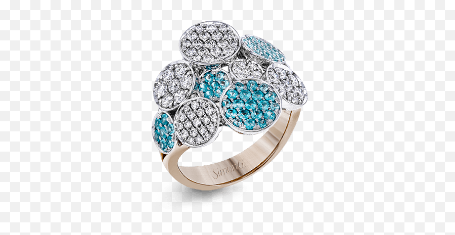 18k Gold White Mr2728 Color Ring - Ring Png,Diamonds Falling Png