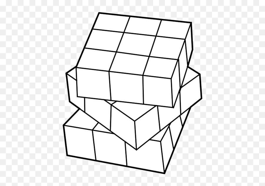 Rubiks Cube Line Art - Draw A Rubiku0027s Cube 474x550 Png Drawing Of Cube,Rubik's Cube Png