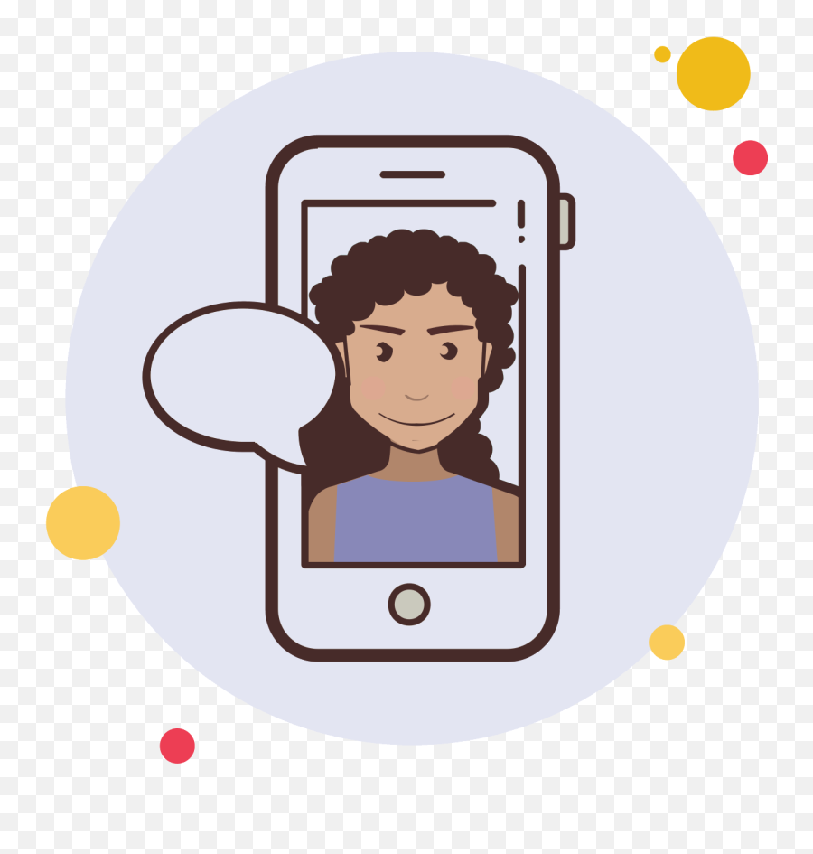 Text Message Icon - Girl Friend Messaging Icon Png Download Png Transparent Png Mobile Phones Cartoon,Text Message Icon Png