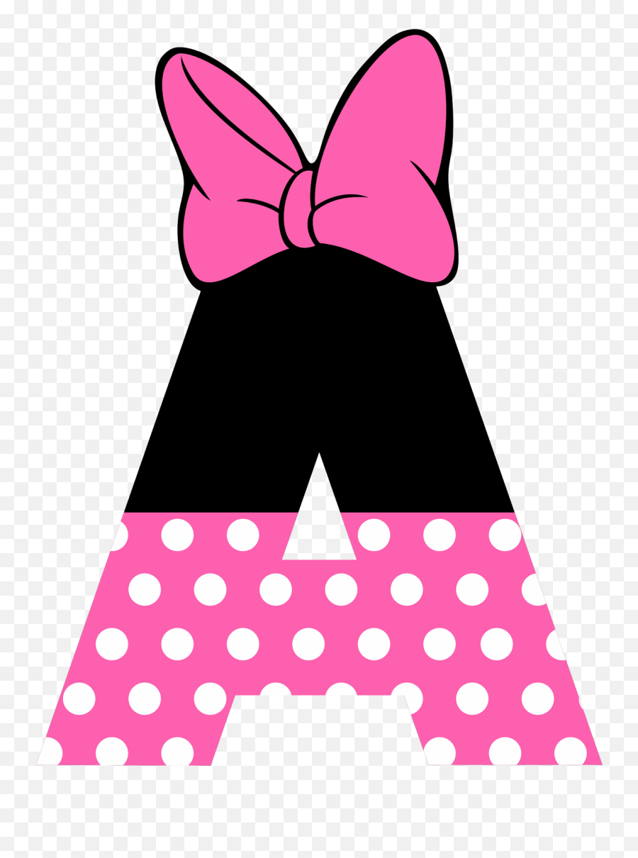 Lipstick Clipart Minnie Mouse - Minnie Mouse Letter Png,Minnie Bow Png