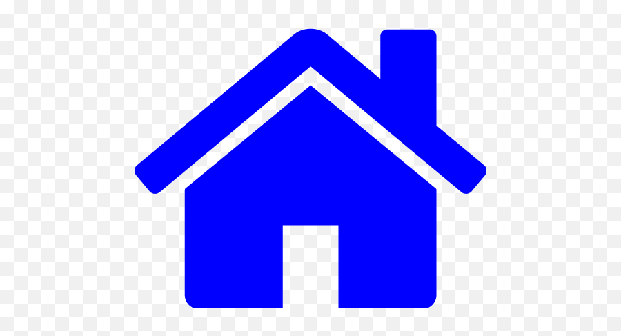 Blue House Icon - Blue Transparent Home Icon Png,House Icon Png