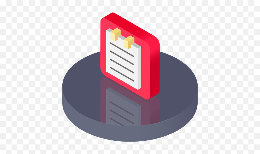 Isometric Notes Icon - Alhambra Png,Notes Icon Png