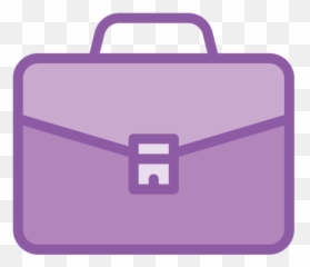 Briefcase Icon Of Colored Outline Style - Purple Png