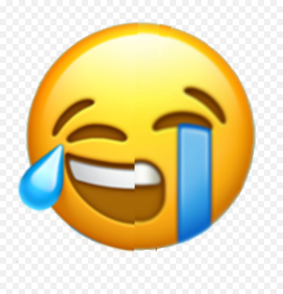 Sadhappyemoji Sadhappy Sad Happy Emoji Laughcry - Emoji Sad And Happy Png,Laugh Cry Emoji Png