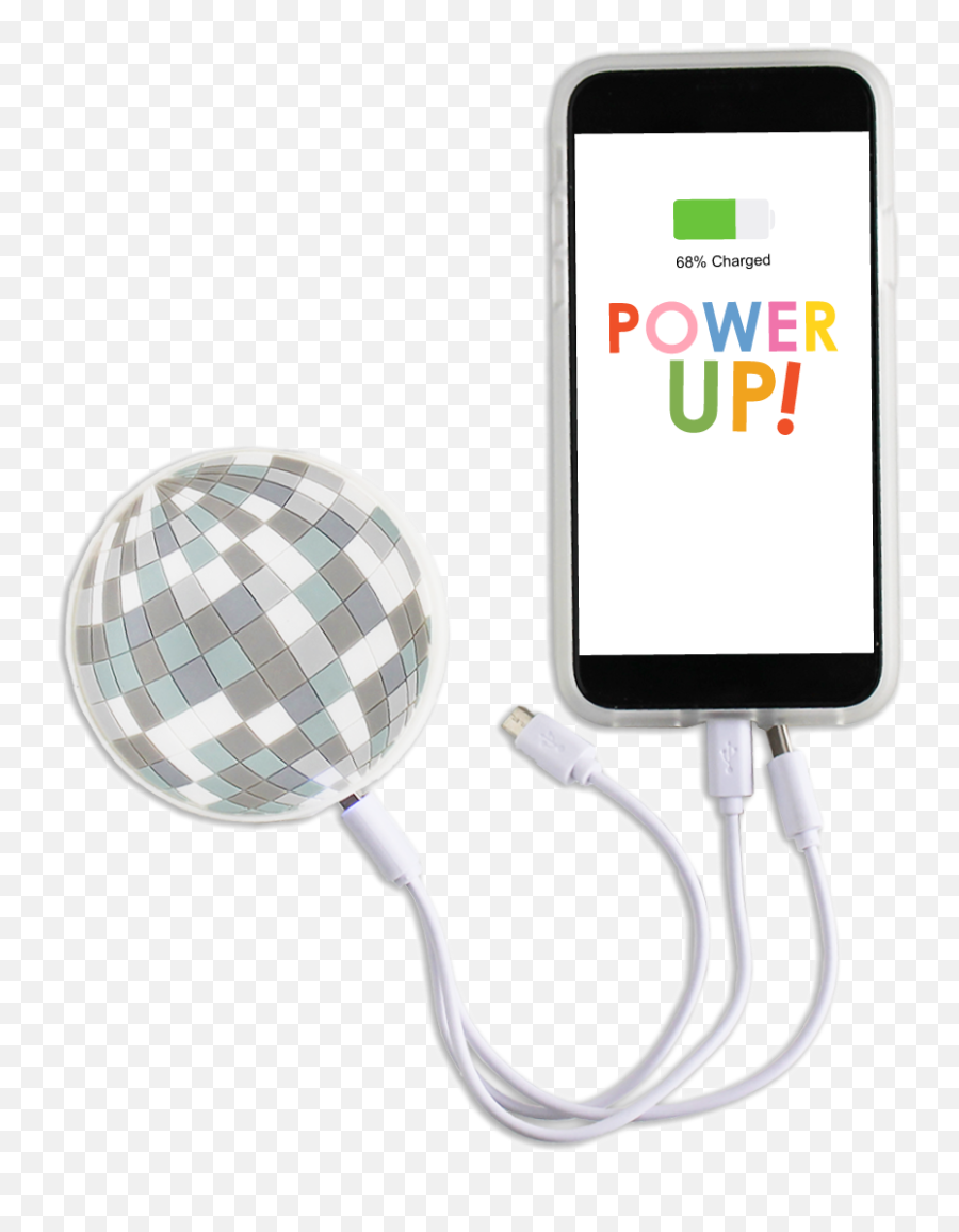 Disco Fever Phone Charger - Portable Png,Disco Ball Transparent