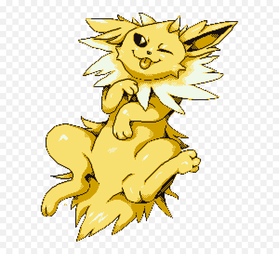 Jolteon Laying Around By Queenkami - Fictional Character Png,Jolteon Transparent