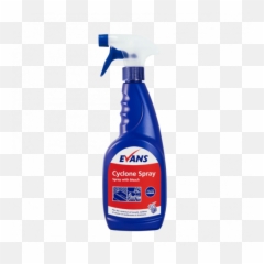 750ml Cyclone Spray Bleach - Case Of 6 Trigger Bottles Household Cleaning Product Png,Bleach Transparent