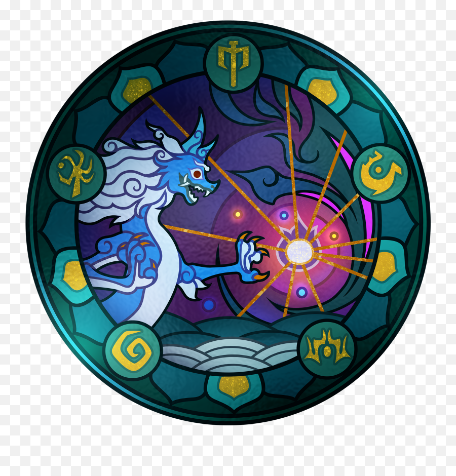 Raya Stained Glass Wikidiscord Disneymagickingdoms - Disney Magic Kingdoms Stained Glass Png,Icon Stained Glass