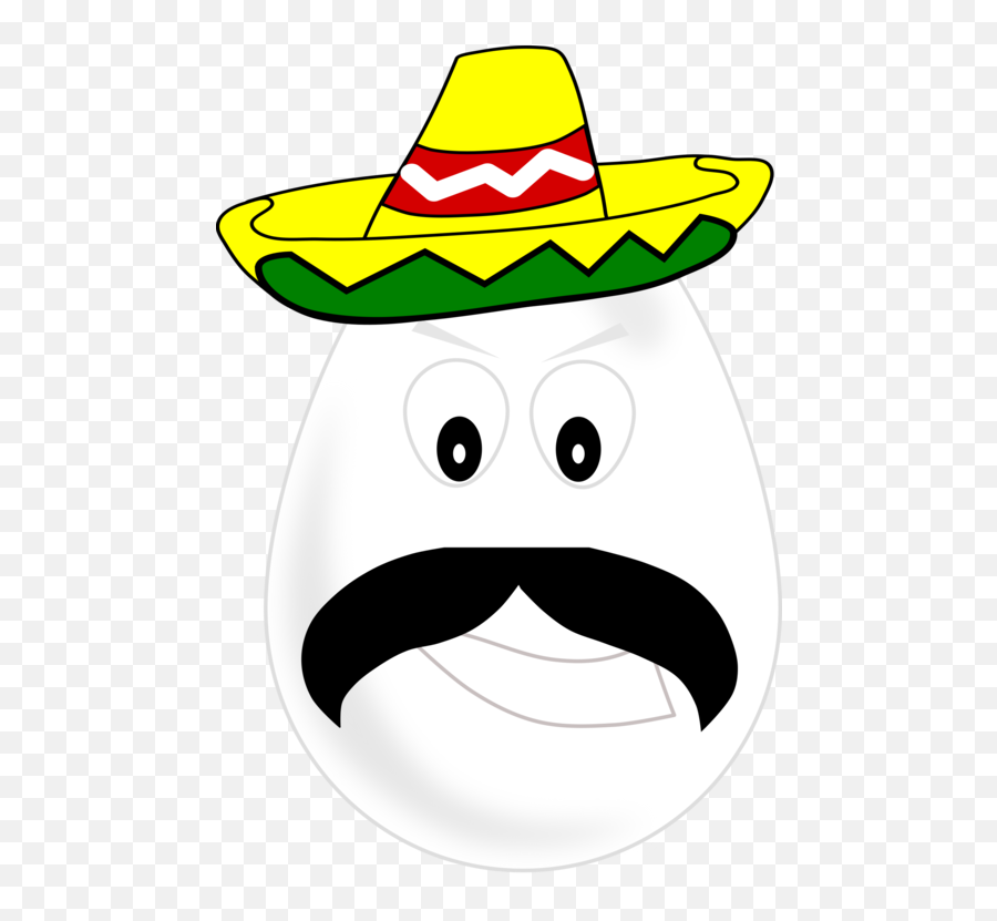 Smileysombreroeyewear Png Clipart - Royalty Free Svg Png Mexican Egg,Mexican Hat Png