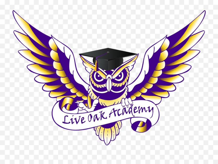 Download Graduation Cap U0026 Gown - Live Oak Academy Hays Png Purple Owl In Cap And Gown,Cap And Gown Icon