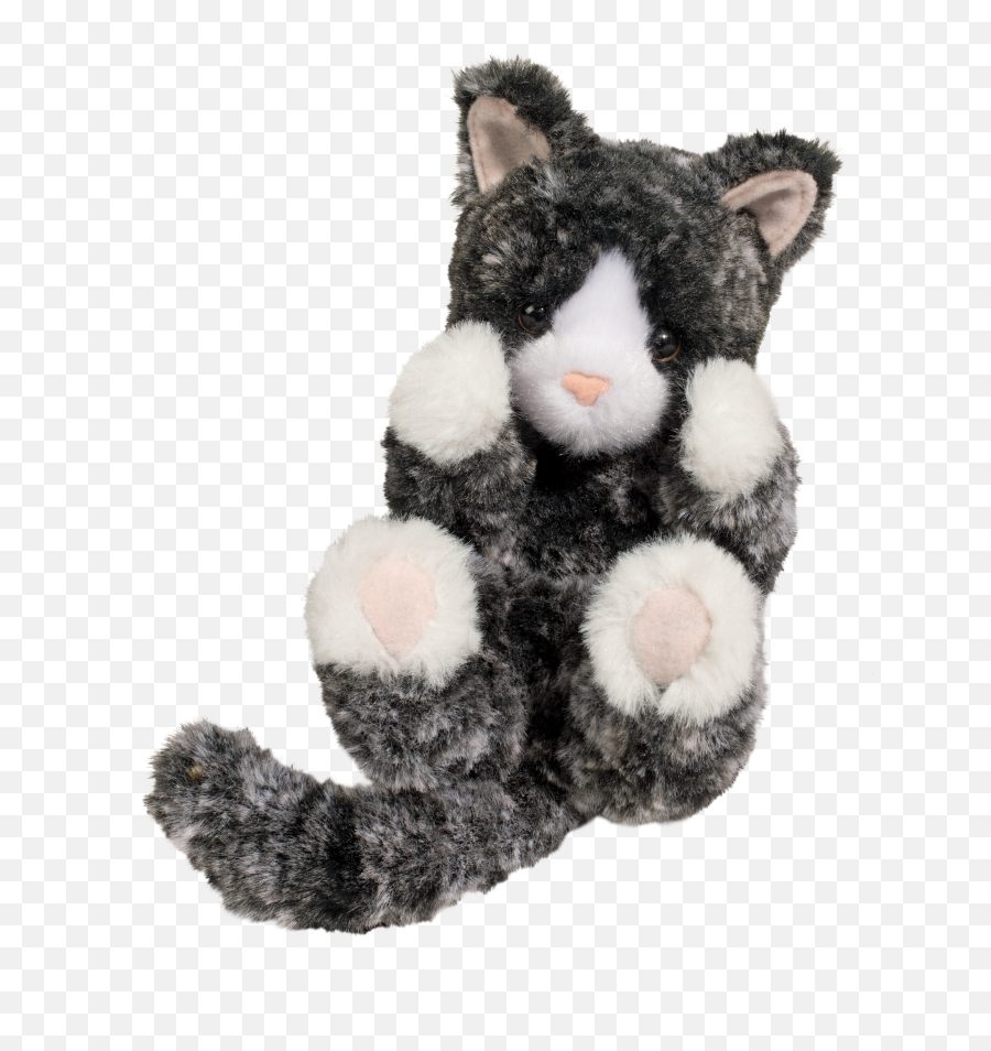 Douglas Lilu0027 Handful Black And White Kitten - Kitten Plush Png,Kitten Transparent Background