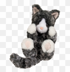 Douglas Lilu0027 Handful Black White Kitten - Plush png