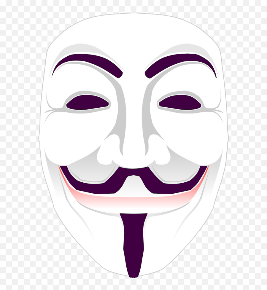 Download Hd Anonymous Mask Transparent - V For Vendetta Mask Png,Anonymous Mask Transparent