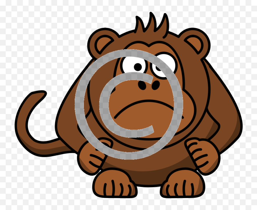 Sad Monkey - Cartoon Monkey Png,Monkey Png