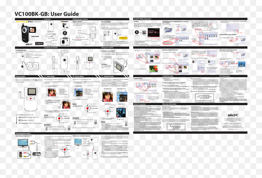 Slick Simpleflix Vc100bk - Gb User Manual Language Png,Instruction Manual Icon