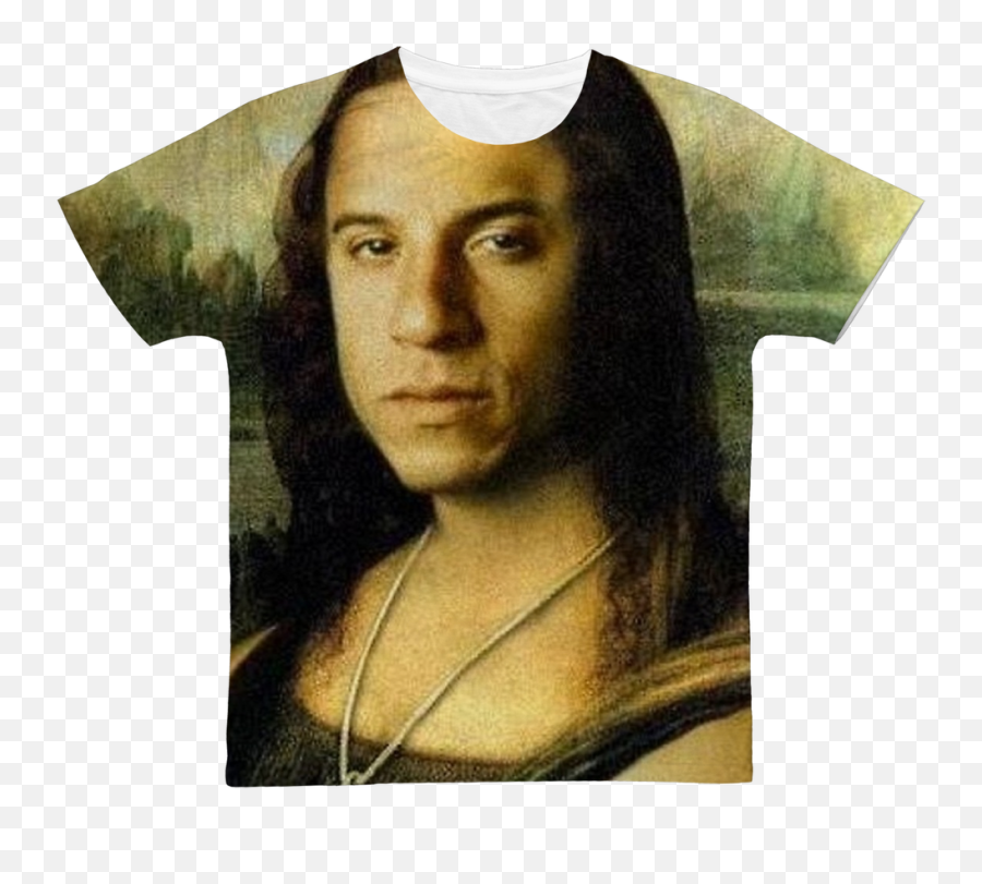 Vin Diesel As The Mona Lisa - Mona Lisa Vin Diesel Png,Vin Diesel Png