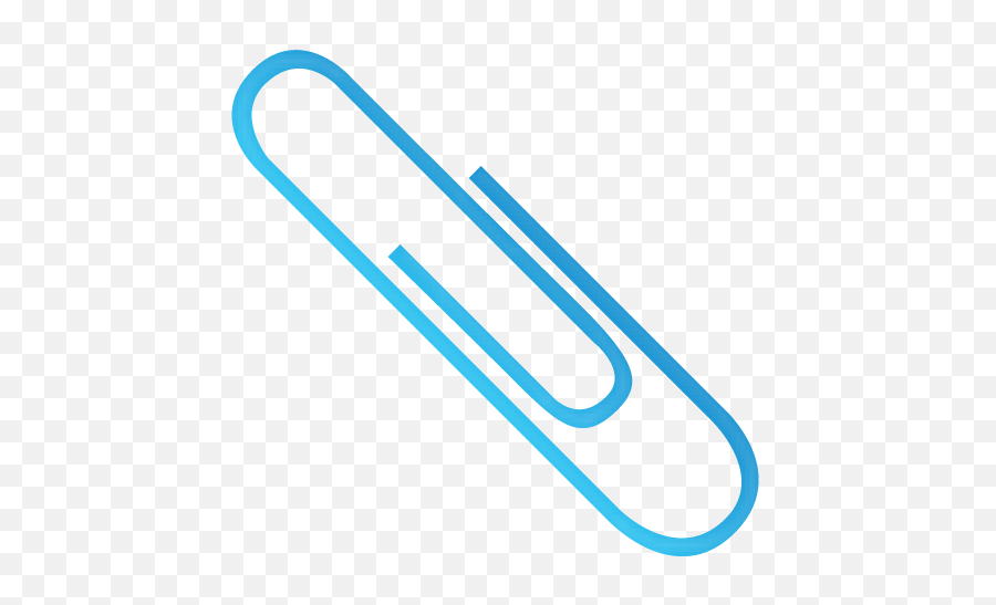 Paperclip Clipart Transparent - Blue Paper Clip Clip Art Png,Clips Png