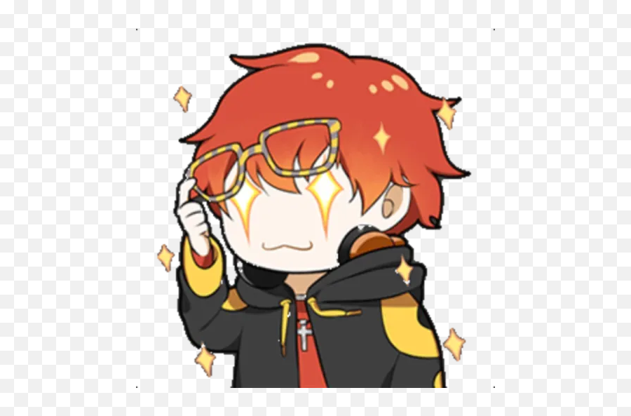 Mystic Messenger Stickers By Haru - Sticker Maker For Whatsapp Mystic Messenger Stickers Png,Zen Icon Mystic Messenger