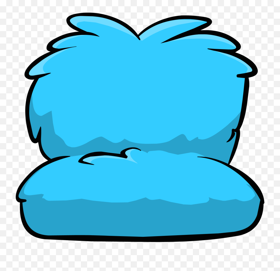 Fuzzy Blue Couch Icon Id 832 - Sofa Club Penguin Id Png,Sofa Icon Png