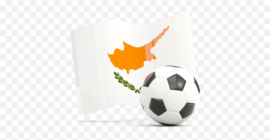 Soccerball With Waving Flag Illustration Of Cyprus Png Icon