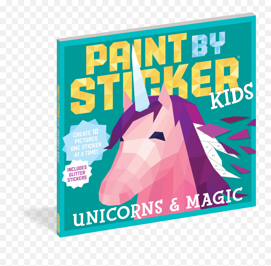 Paint By Sticker Kids Unicorns U0026 Magic - Paint By Stickers Book Kids Png,Magic Book Png