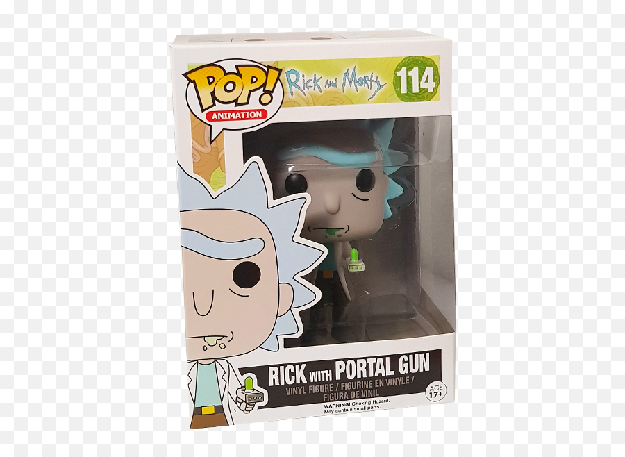 Rick And Morty - Rick With Portal Gun Us Exclusive Pop Vinyl Figure Figurine Pop Rick Et Morty Png,Rick And Morty Portal Png