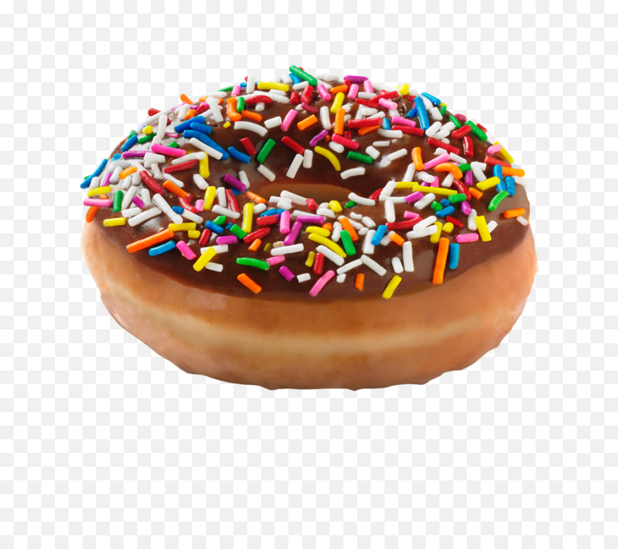Donuts Png Image - Chocolate Frosted With Sprinkles,Donuts Transparent