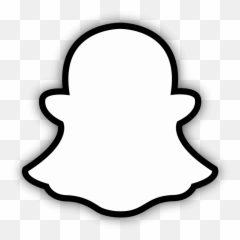 Free Transparent Snapchat Logo Black And White Images Page 1 Pngaaa Com