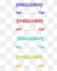 Download Divider Line Decoration - High Quality Stylish Number png