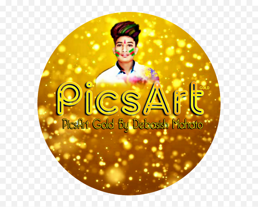 Picsart Gold New Fonts - Label Png,Gold Splash Png