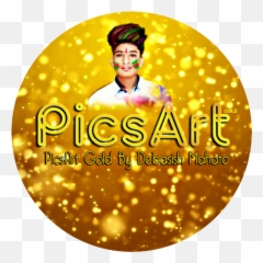 Picsart Gold New Fonts - Label png