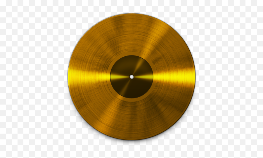 Gold Disc - Gold Vinyl Record Png,Vinyl Record Png