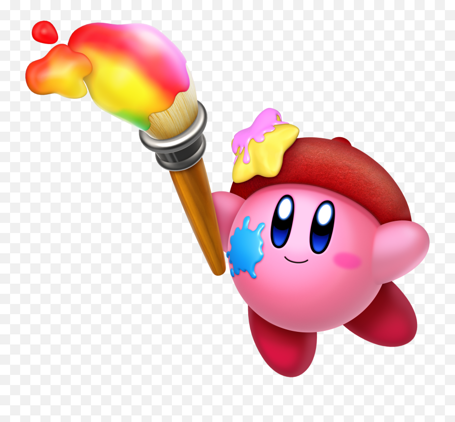 Pintor Png - Artist Kirby Star Allies,Kirby Transparent Background