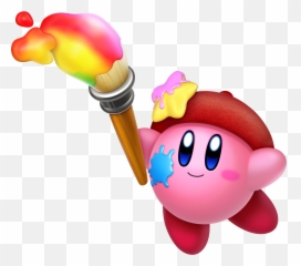 Pintor Png - Artist Kirby Star Allies,Kirby Transparent Background