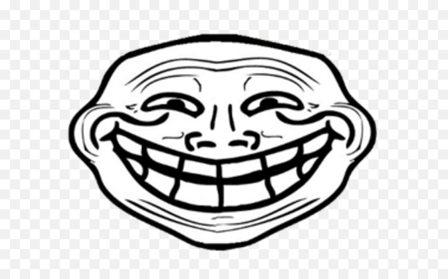 Open Mouth Troll Face Transparent Png - Stickpng Troll Face Front View,Happy Face Transparent Background