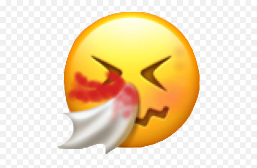 Freetoedit Emoji Blush Nosebleed Bleed - Sad Iphone Emoji Png,Blushing Emoji Png