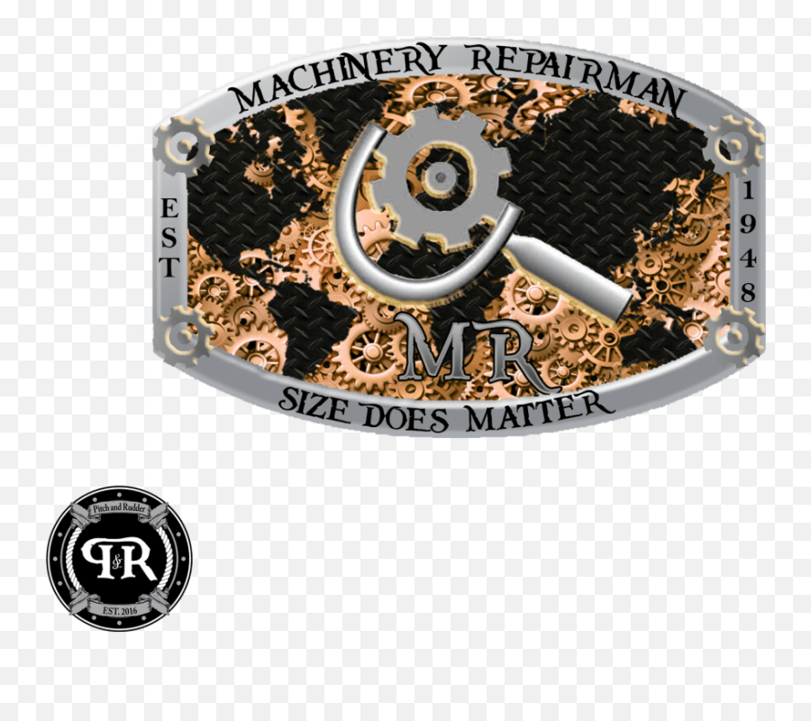 Custom Rm Belt Buckle Machinery Repairman Png