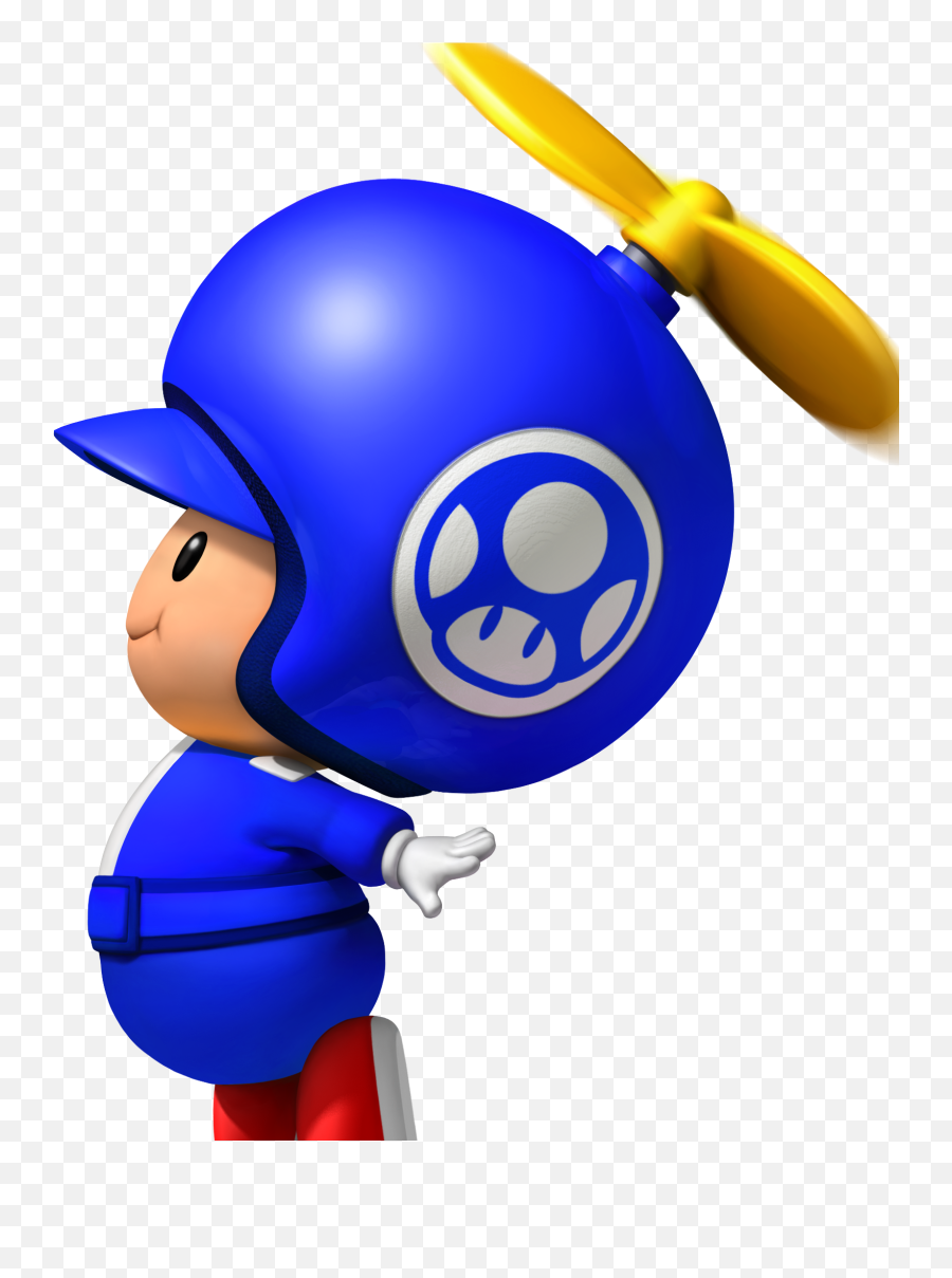 Download Propeller Blue Toad Png Image - Cartoon,Toad Png