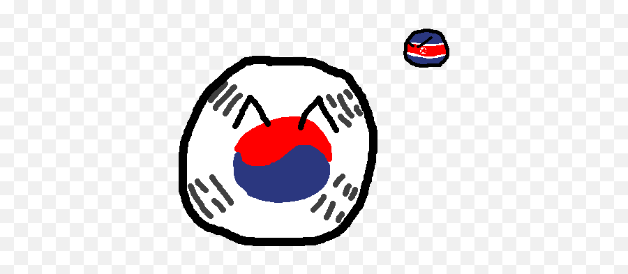 South Korea And Cameo North - South Korea Ball Png Baltimore And Ohio Railroad,South Korea Png