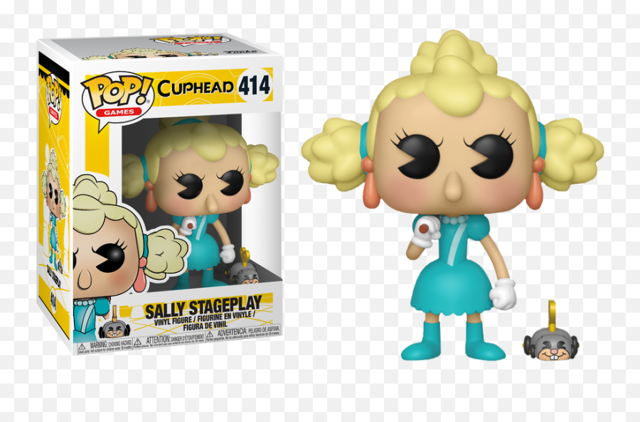 Cuphead - Sally Stageplay Pop Vinyl Figure Sally Stageplay Cuphead Funko Pop Png,Cuphead Png